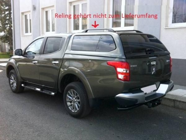 Hardtop mit aufstellbaren Seitenscheiben, in Wagenfarbe lackiert, kabinenhoch, für Mitsubishi L200 Doppelkabiner, Modell 2019